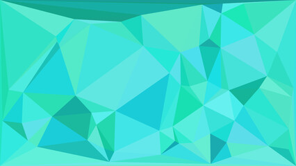 Obraz premium Abstract geometric background with bright turquoise polygonal shapes and modern triangular motifs