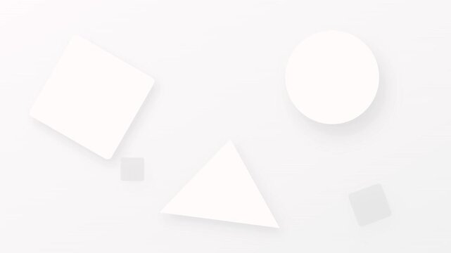 clean white minimalist geometric shadow animated bg