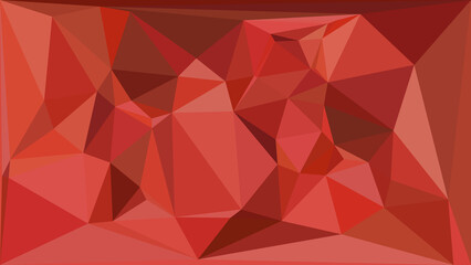 Fototapeta premium Deep red abstract geometric background with low poly triangular pattern design element