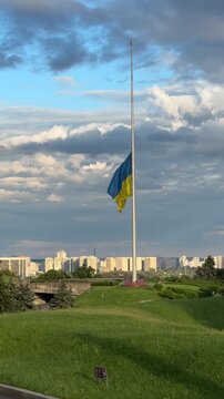 Ukrainian flag in Kyiv