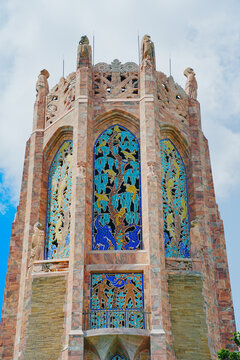 The landscape of Bok tower garden in lake wales of Florida