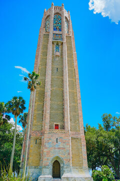 The landscape of Bok tower garden in lake wales of Florida