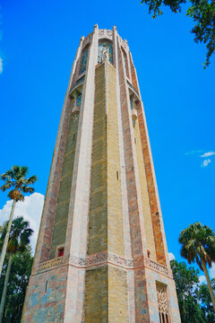 The landscape of Bok tower garden in lake wales of Florida
