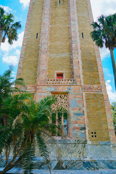 The landscape of Bok tower garden in lake wales of Florida