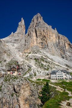 Paesaggio Dolomiti, valle del Vajolet