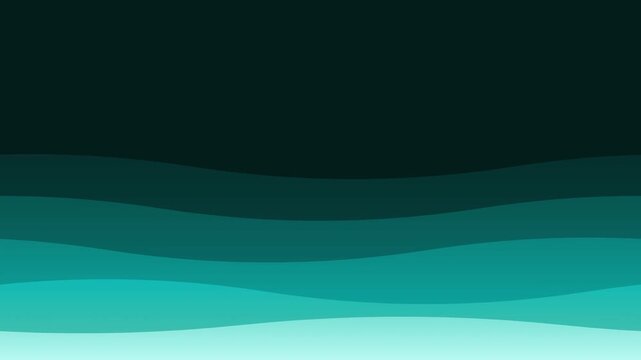 deep ocean teal fluid wave layers animation