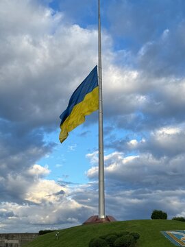 Ukrainian flag in Kyiv