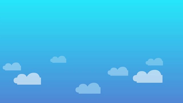 drift cloud modern minimal vector background animation