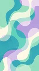 Abstract Colorful Vertical Background With Overlapping Fluid Organic Shapes Illustration