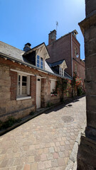 Fototapeta premium Charming Village of Veules-les-Roses in Normandy, France. 