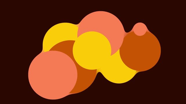 dynamic vibrant fluid lava lamp vector animation