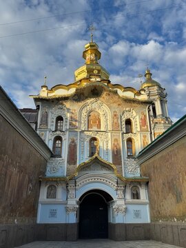 the main entrance to the Kyiv Pechersk Lavra, Ukraine