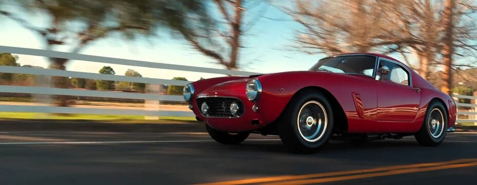 FERRARI 250 SWB REVIVAL, Legendary, retro sports car. fast driving car