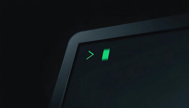 Computer Screen with Green Command Line Prompt (38) image