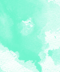 Green watercolor paper texture background