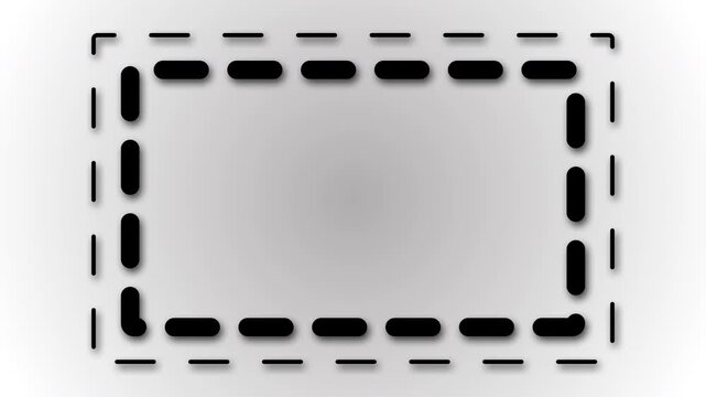 A background video with an area for placing important information in the center of the frame, which is indicated by a dotted line in the form of a rectangle.