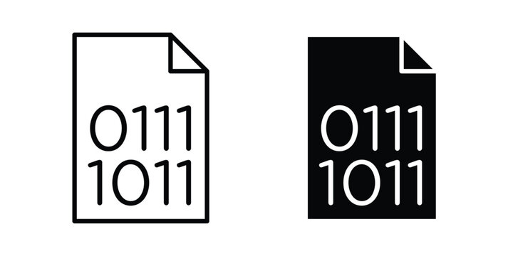 Binary code icon