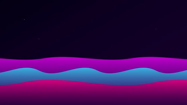 high contrast retro futuristic duotone wave animation