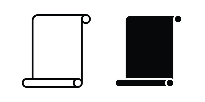 Scroll paper icon