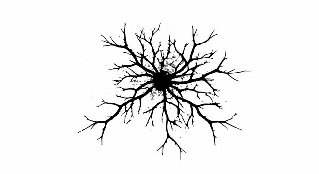 Intricate branching pattern resembling a neural network or fractal design