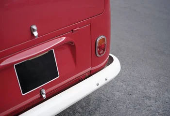Rear Detail Of Vintage Red Camper Van © Mr Doomits