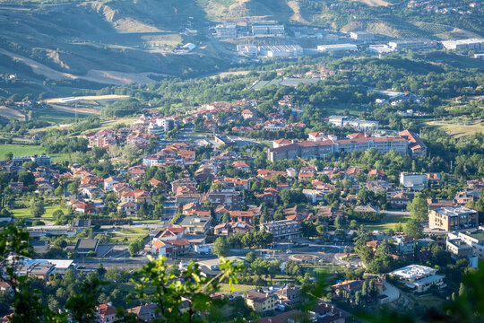 aerial view of the city of vilnius