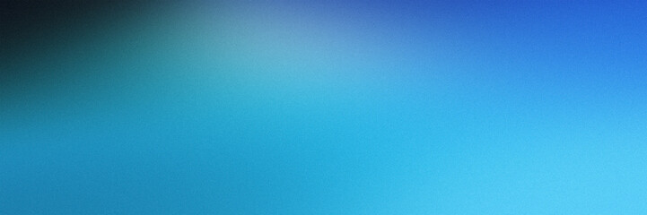 Fototapeta premium Blue gradient expanding across the frame with subtle grainy texture