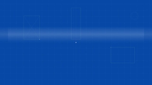 innovative smart city blueprint vector tech background