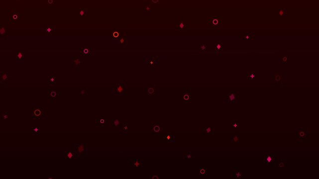 luxurious ruby red symbol rain motion background