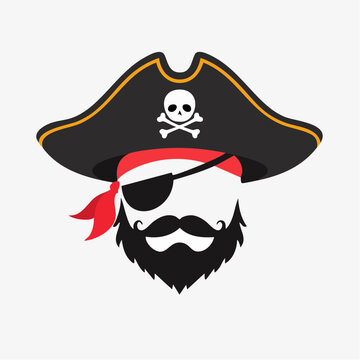 Pirate with Eyepatch and Beard