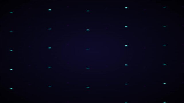 midnight cyber tech violet and cyan falling symbols