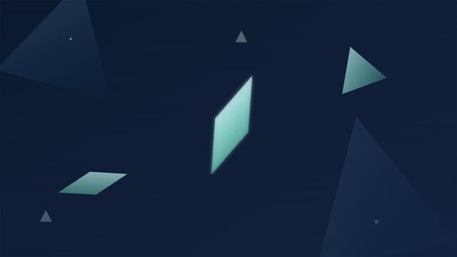 Arctic Frost Ice Blue Geometric Modern Background