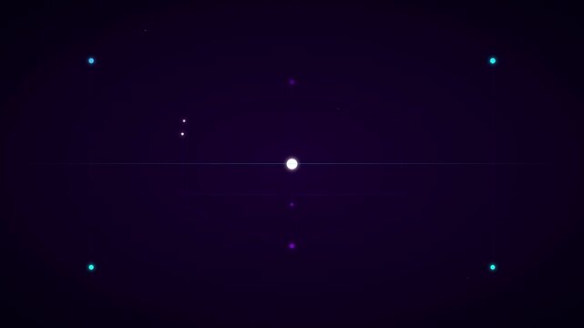 artificial intelligence neural network glow vector animation