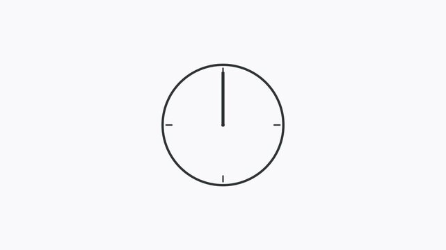 minimal office clock time love countdown animation