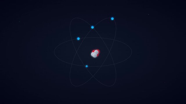 atomic particle orbit abstract science vector motion