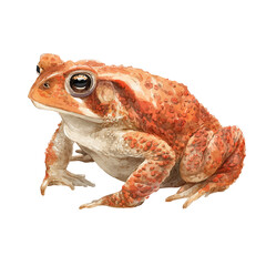 Fototapeta premium Toad, watercolor design element isolated on white background