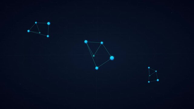 modern abstract molecular structure vector motion background