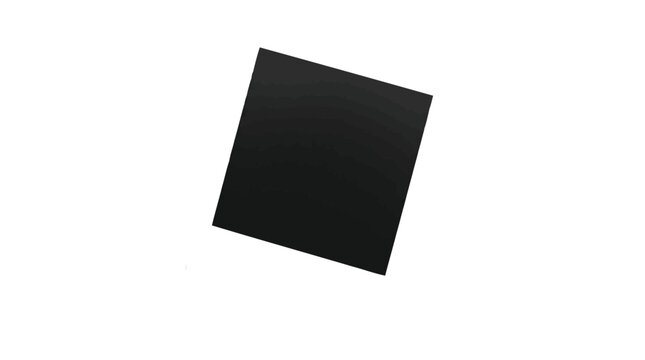 Minimalist black square vector illustration featuring a simple geometric shape with a subtle textured pattern effect