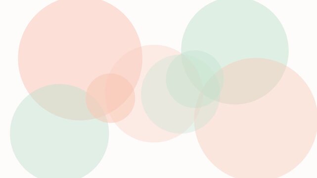 modern pastel peach mint flat vector loop