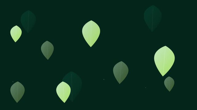 Organic Leaf Pattern Abstract Green Nature Loop