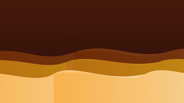 organic warm sunset gradient wave vector animation