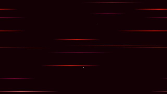 Red Energy Abstract Flowing Line Vector Background Loop