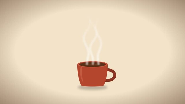 Steaming Hot Chocolate Mug Cozy Winter Vibe Animation