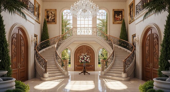 Elegant staircase interior design