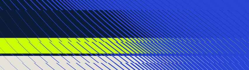 Naklejka premium Cyberpunk racing speed texture background with neon lime technical hatch grid abstract striped linear gradient pattern and dynamic diagonal geometric motion blur, brutal abstract halftone backdrop