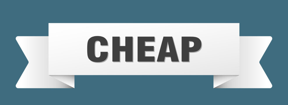 cheap ribbon isolated on transparent background. cheap ribbon