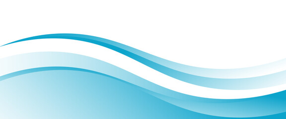 Fototapeta premium Blue and white business wave banner background. vector eps 10