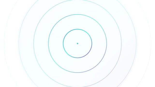 concentric circle ripple pulse abstract vector animation