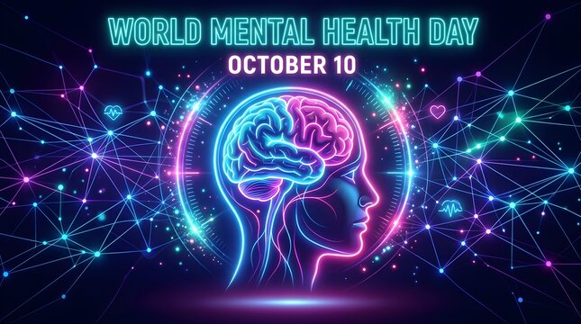 World mental health day awareness graphic