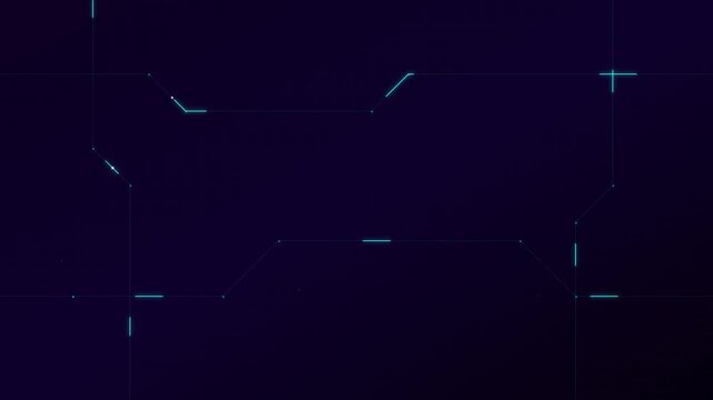cyber tech neon circuit board digital animation